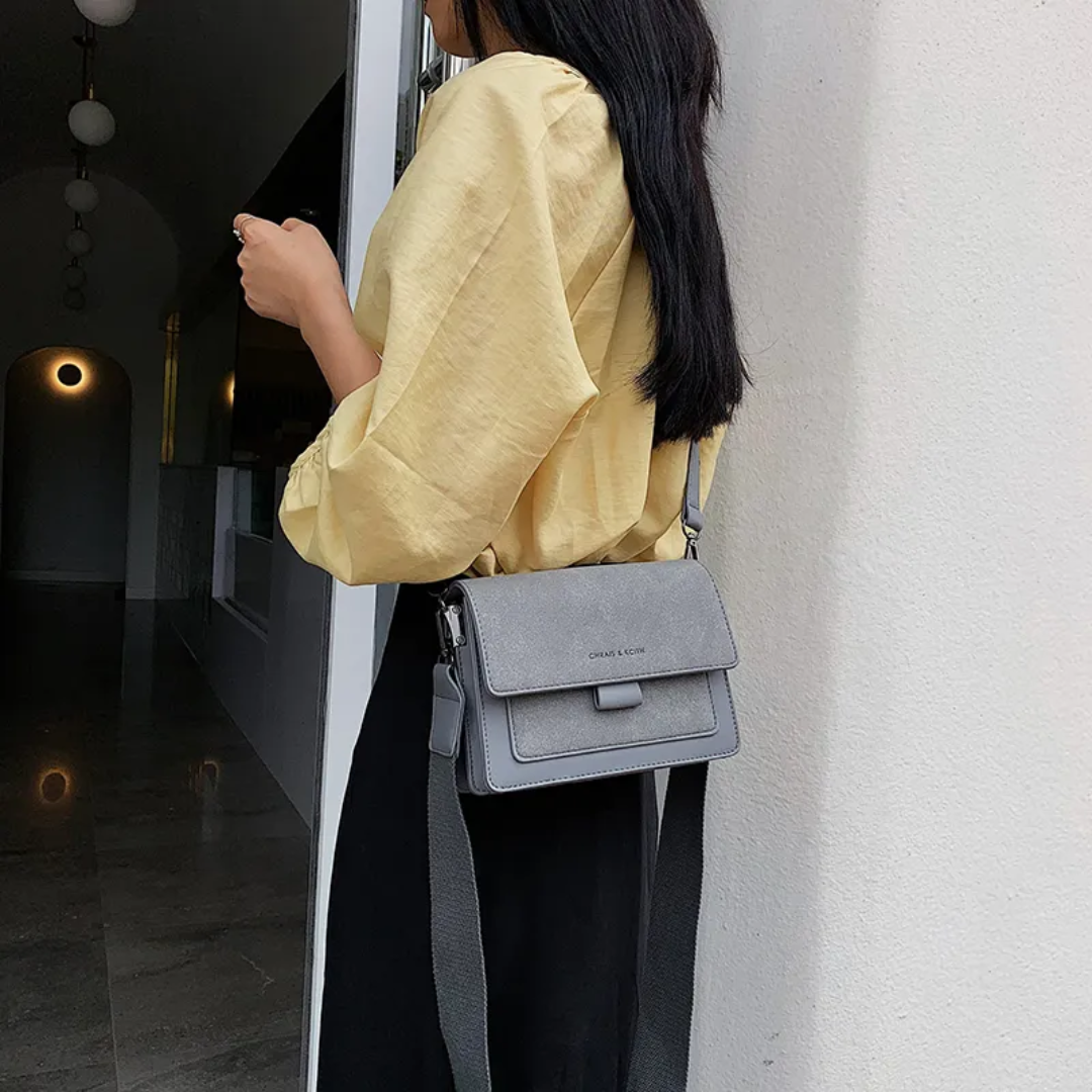 Kristel shoulder bag with practical flap opening-Elly Rose