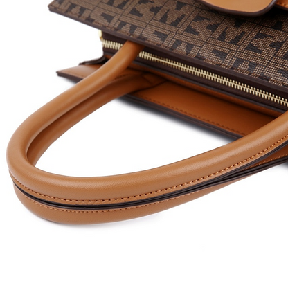 MiSun - Elegant brown PU leather bag-Elly Rose