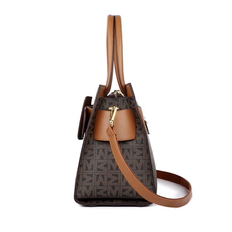 MiSun - Elegant brown PU leather bag-Elly Rose