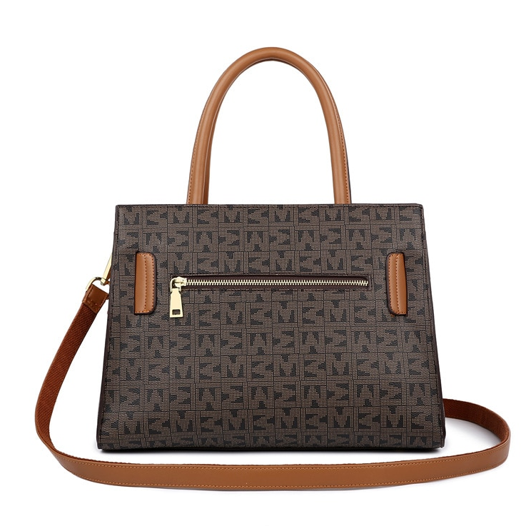 MiSun - Elegant brown PU leather bag-Elly Rose