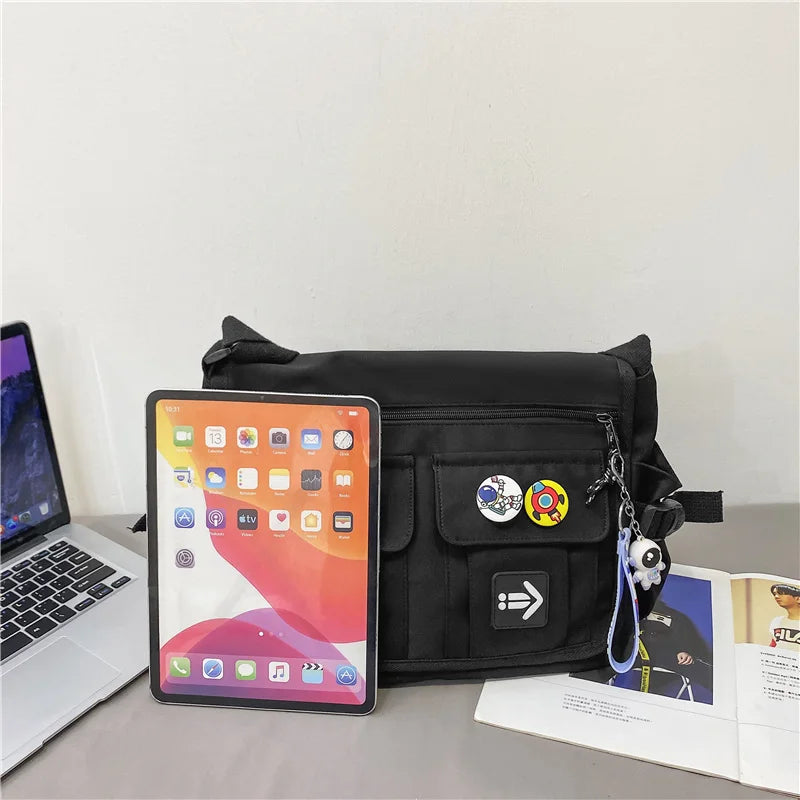 Zip & Trip - Trendy nylon shoulder bag-Elly Rose