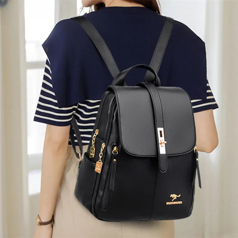 DREAMY- Elegant leather backpack for women-Elly Rose