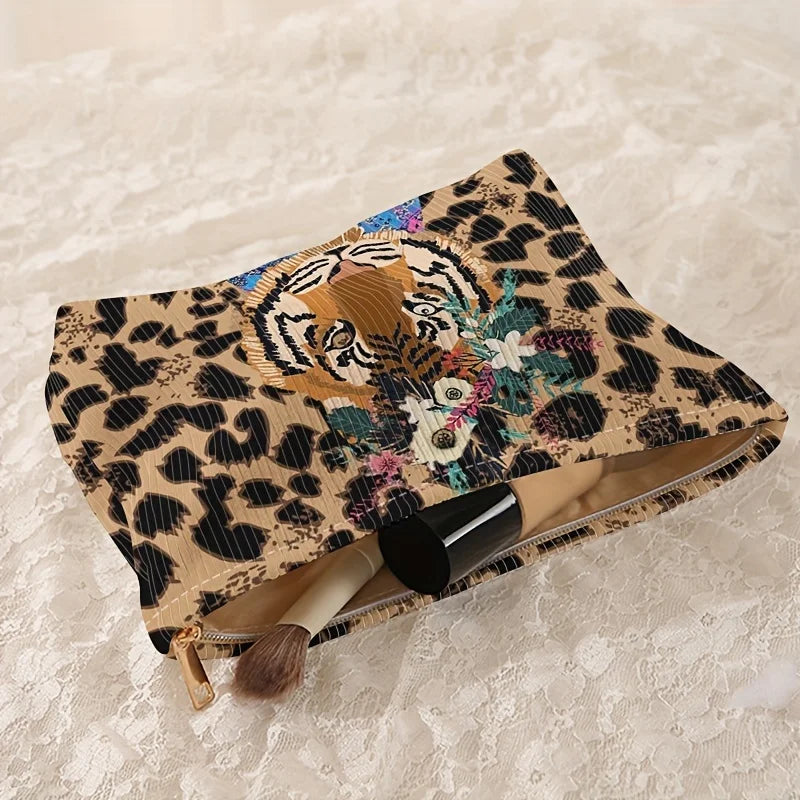 Savanna - Animal print make-up bag-Elly Rose