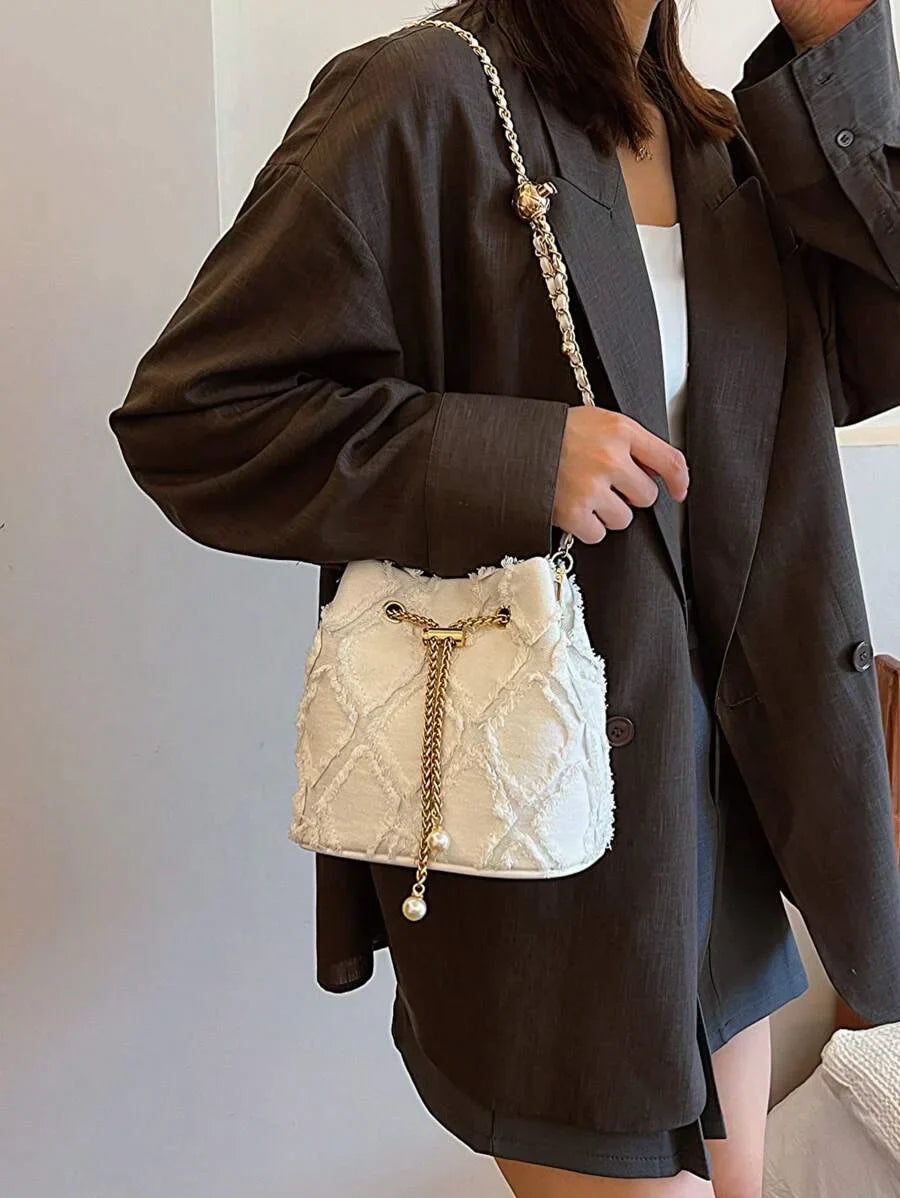 BohoVibe - Trendy retro denim shoulder bag-Elly Rose