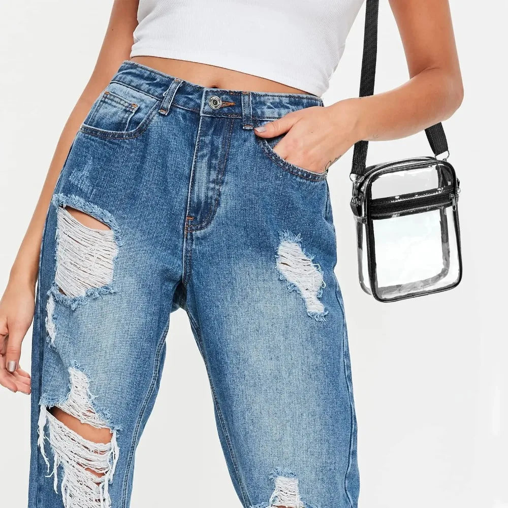 CHLOE - Transparent shoulder bag for concerts-Elly Rose