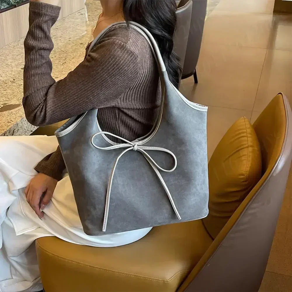 SUZY - Trendy suede shoulder bag for women-Elly Rose