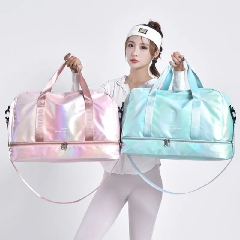 VELUXE - Sporty, shiny travel bag-Elly Rose