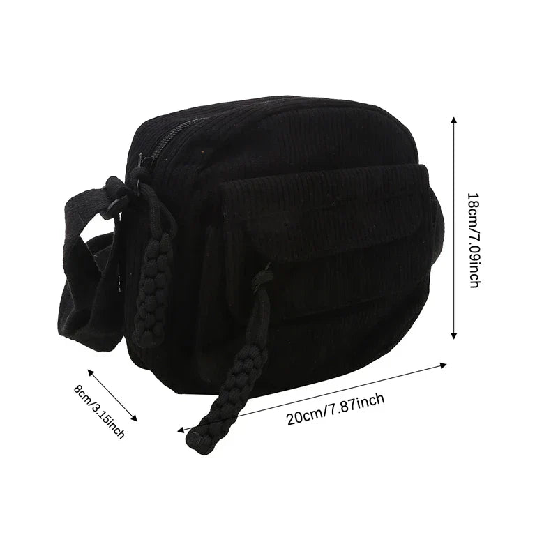 SUNSET - Corduroy shoulder bag-Elly Rose