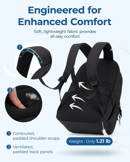 BAGSMART - Laptop backpack for girls-Elly Rose