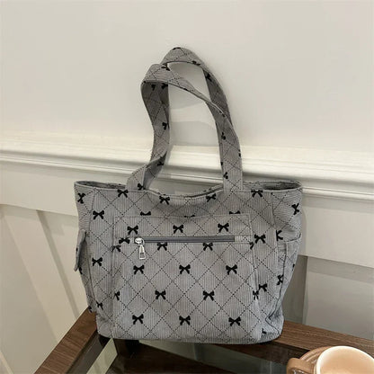 Heritage - Trendy corduroy carrier bag-Elly Rose