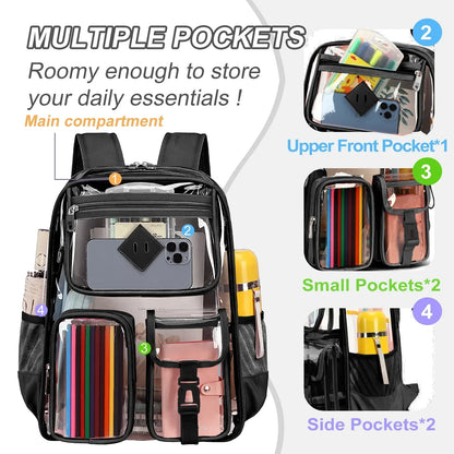 ClearStar - Superstar transparent backpack-Elly Rose