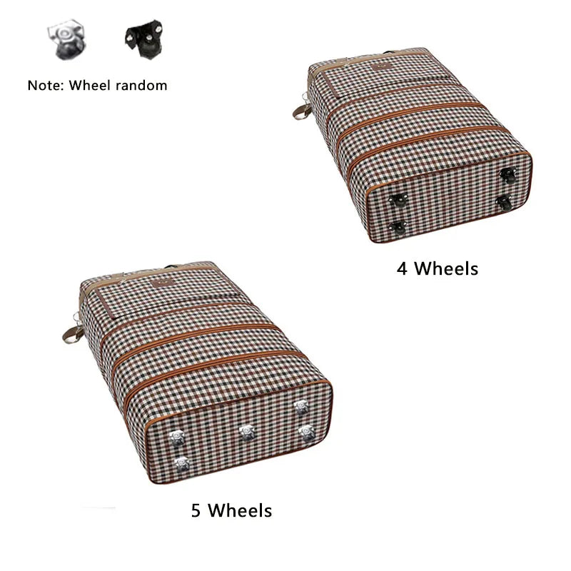 SUBLIME - Large checkered travel bag-Elly Rose