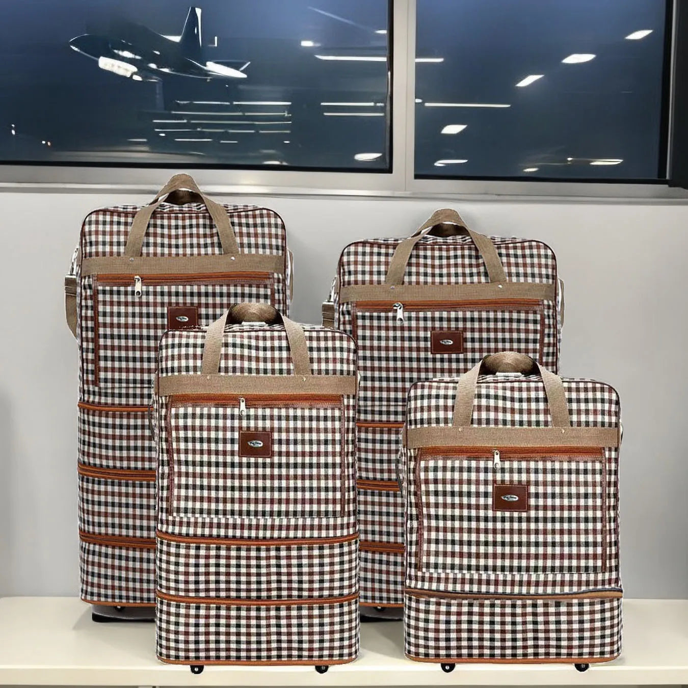 SUBLIME - Large checkered travel bag-Elly Rose