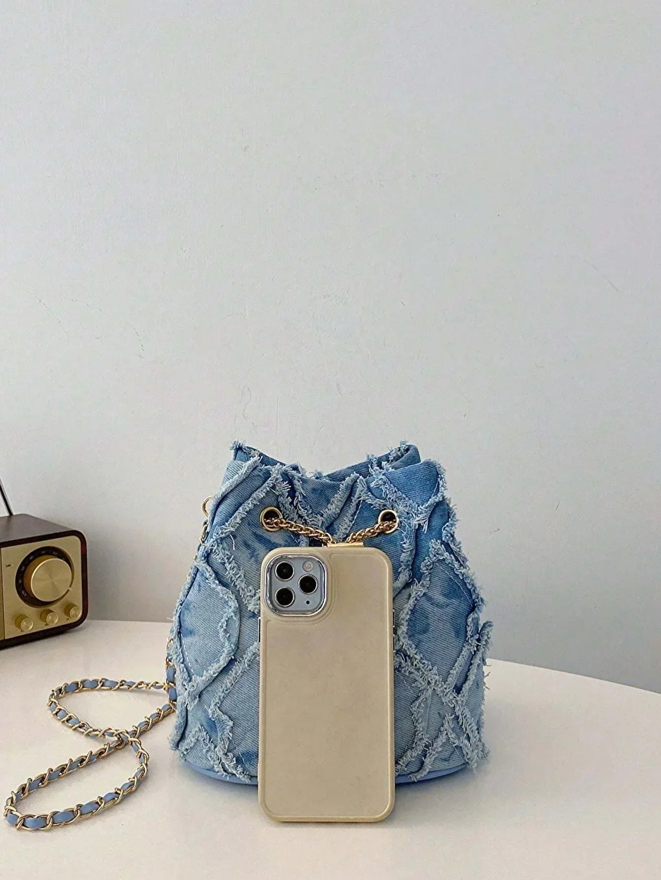 BohoVibe - Trendy retro denim shoulder bag-Elly Rose