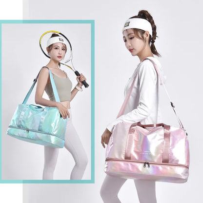 VELUXE - Sporty, shiny travel bag-Elly Rose