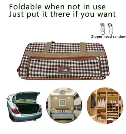 SUBLIME - Large checkered travel bag-Elly Rose