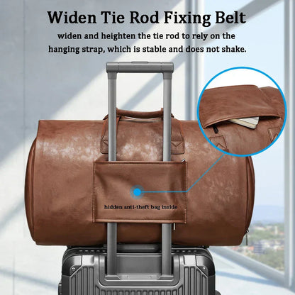 TRAVEL - Elegant leather travel bag-Elly Rose