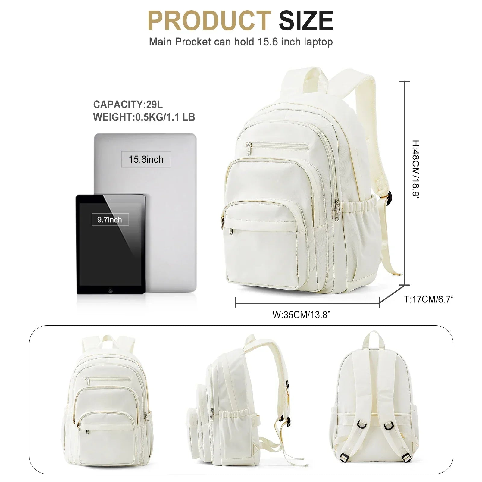 StarryStudy - Stylish school backpack for girls-Elly Rose