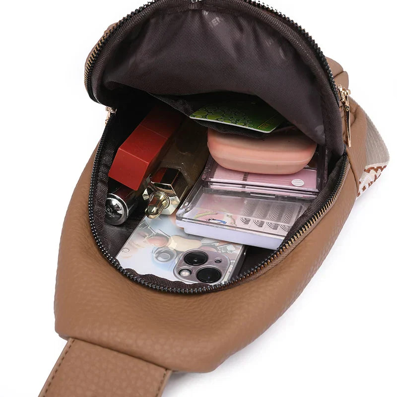 PEAK - Leather shoulder bag for ladies-Elly Rose