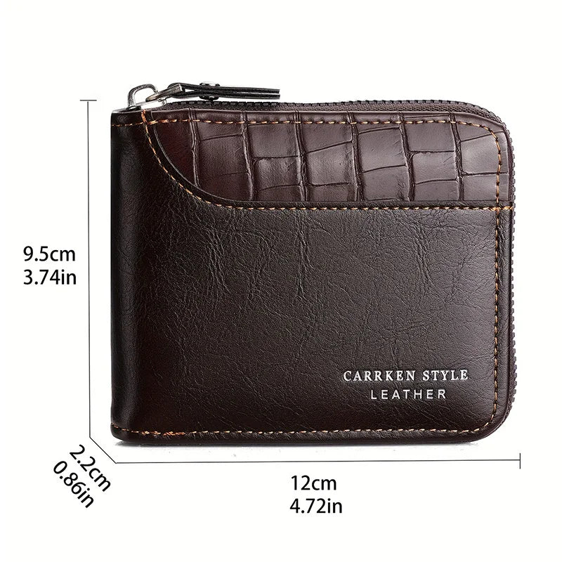 MIDGE - Zippered wallet for men-Elly Rose