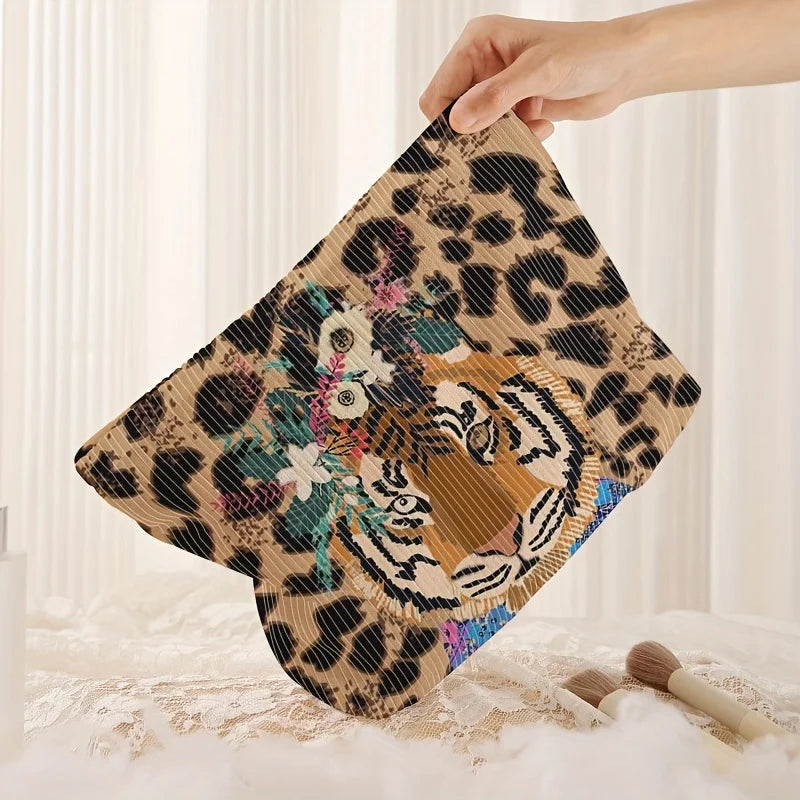 Savanna - Animal print make-up bag-Elly Rose