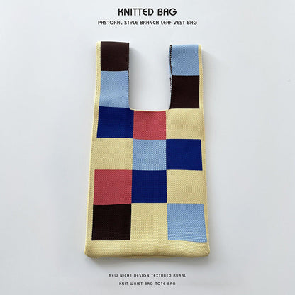 Knitted bag - Retro-Elly Rose