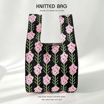 Knitted bag - Spring-Elly Rose
