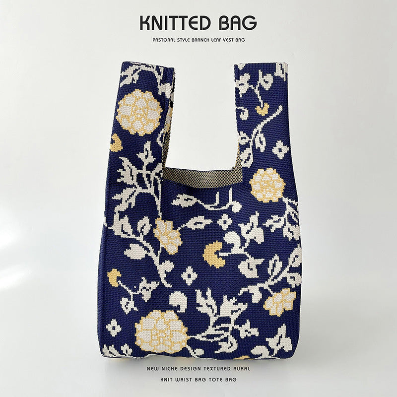 Knitted bag - Fleurs Original-Elly Rose