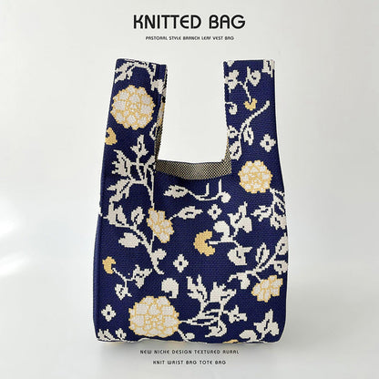Knitted bag - Fleurs Original-Elly Rose