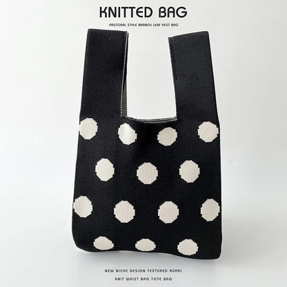 Knitted bag - Dots-Elly Rose