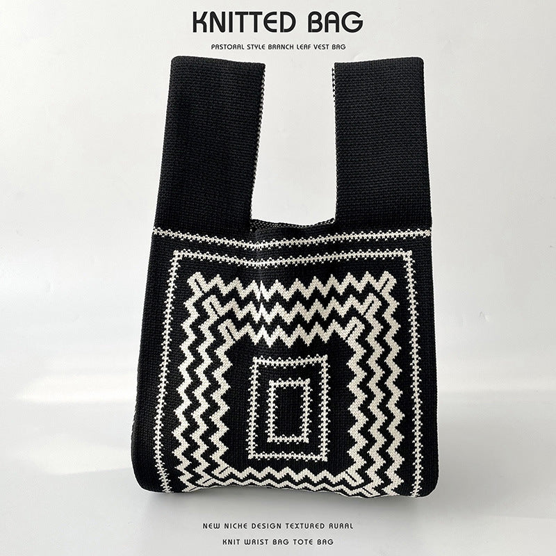 Knitted bag - Boho-Elly Rose