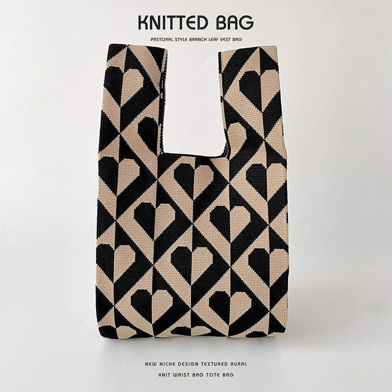 Knitted bag - Reine de Cœur-Elly Rose