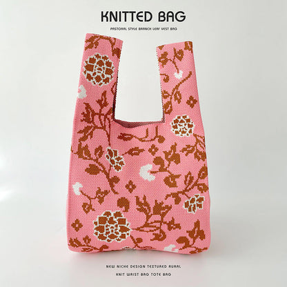 Knitted bag - Fleurs Original-Elly Rose
