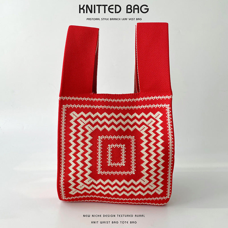 Knitted bag - Boho-Elly Rose