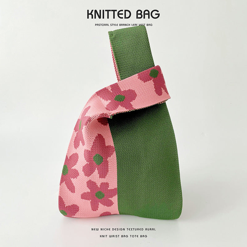 Knitted bag - Fleur UniColor-Elly Rose