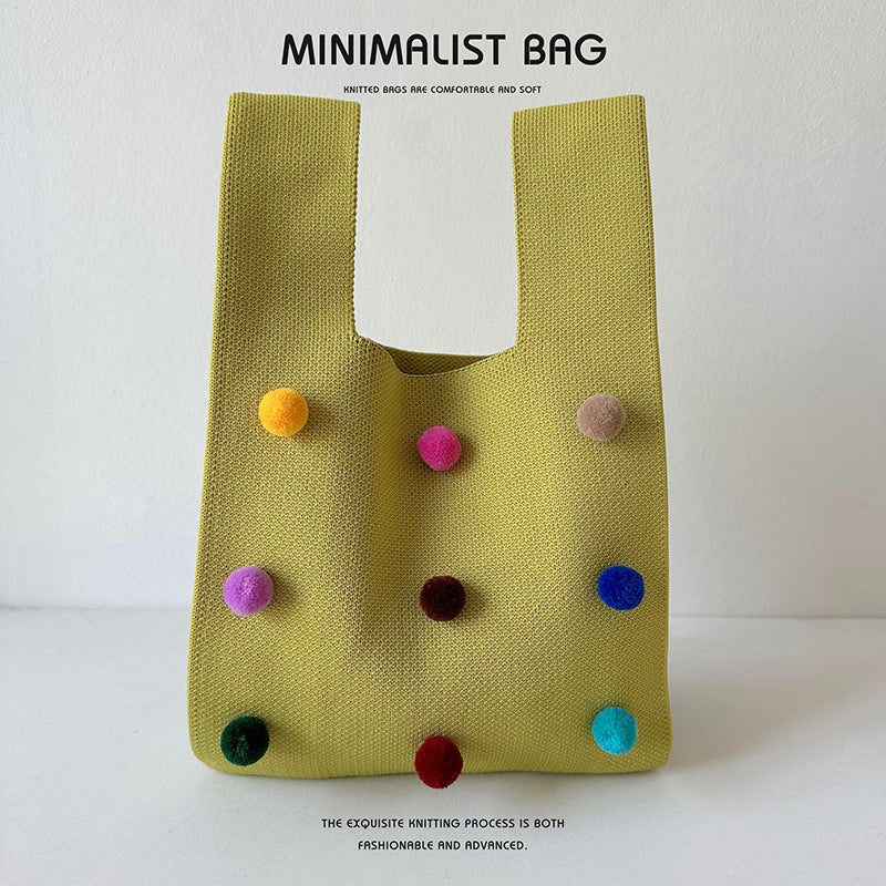 Knitted bag - Dots 3D-Elly Rose