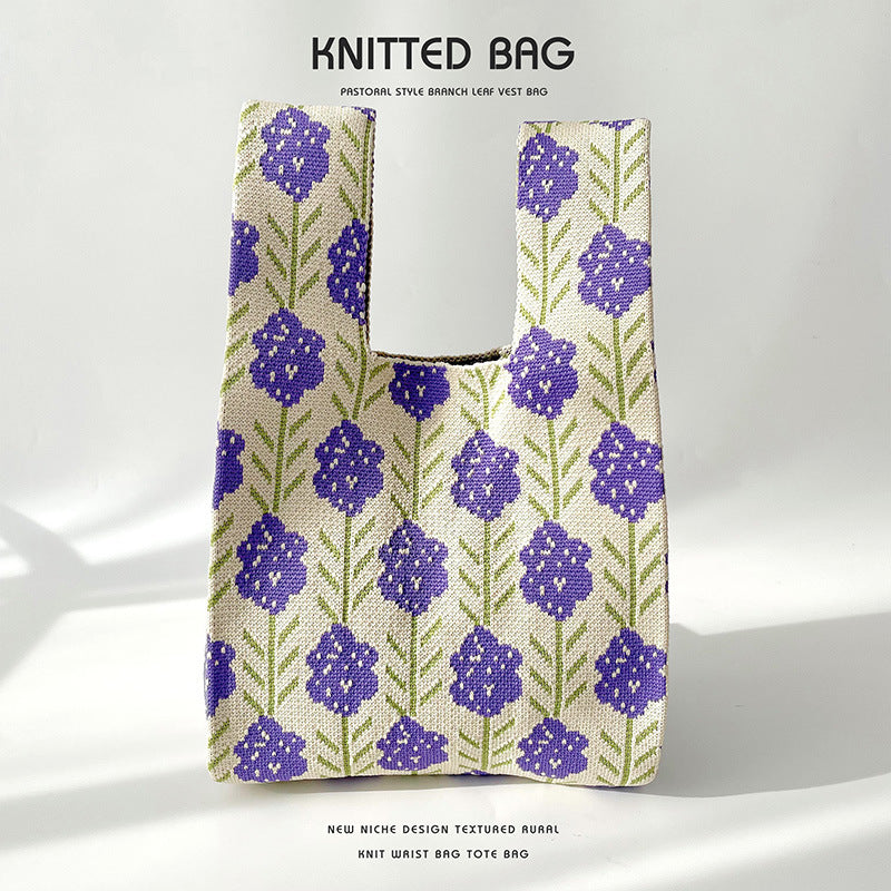 Knitted bag - Spring-Elly Rose