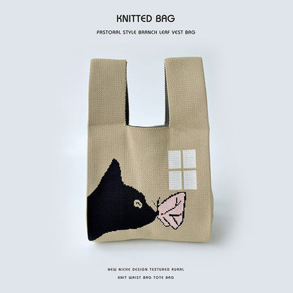 Knitted bag - Animaux-Elly Rose