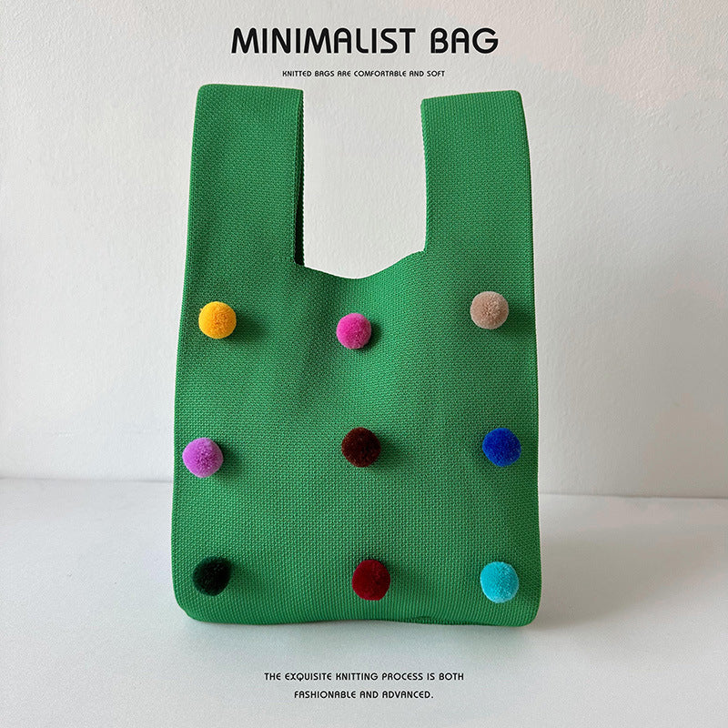 Knitted bag - Dots 3D-Elly Rose