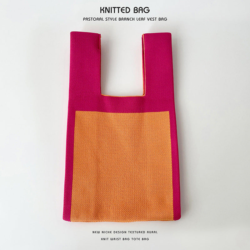 Knitted bag - Bloc-Elly Rose