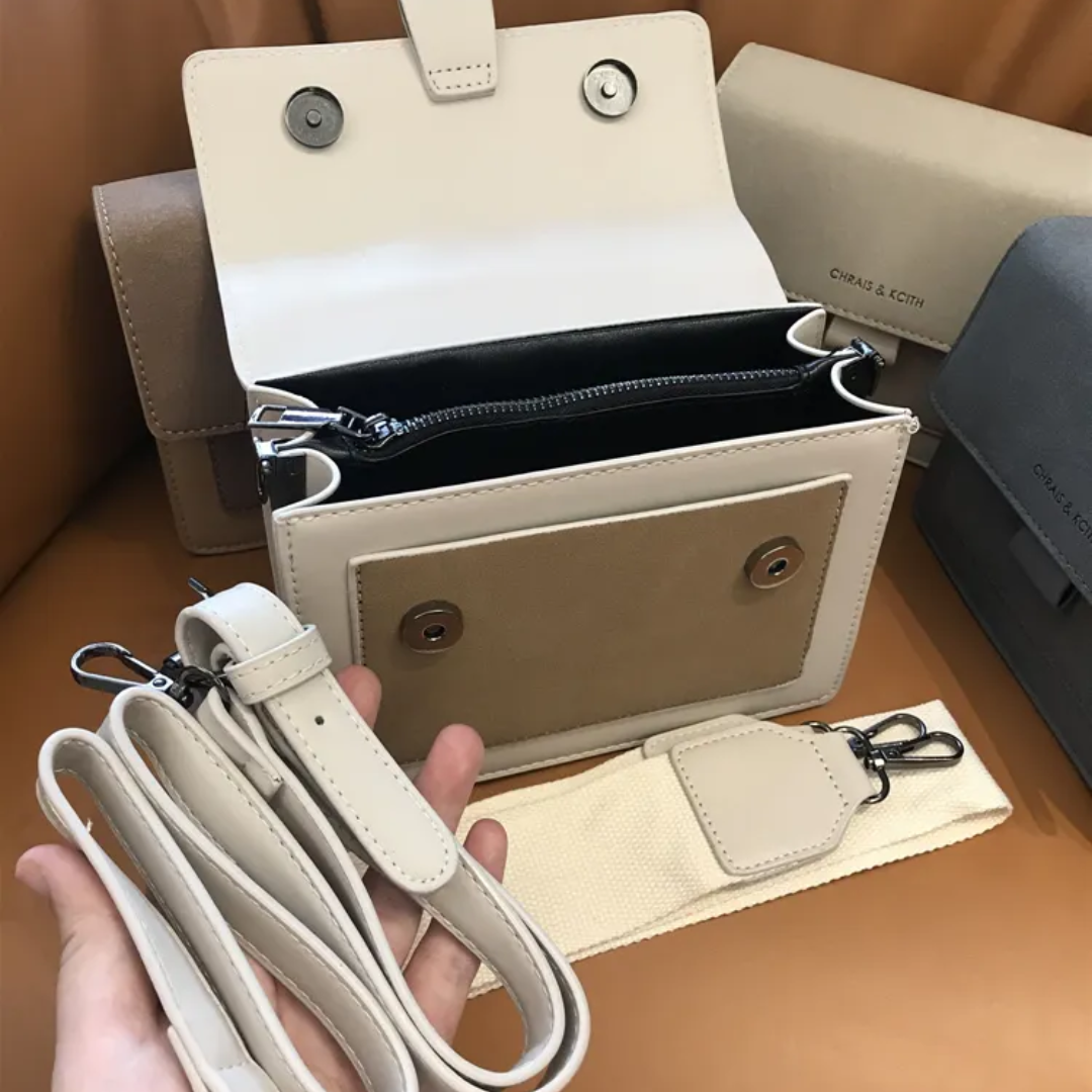 Kristel shoulder bag with practical flap opening-Elly Rose