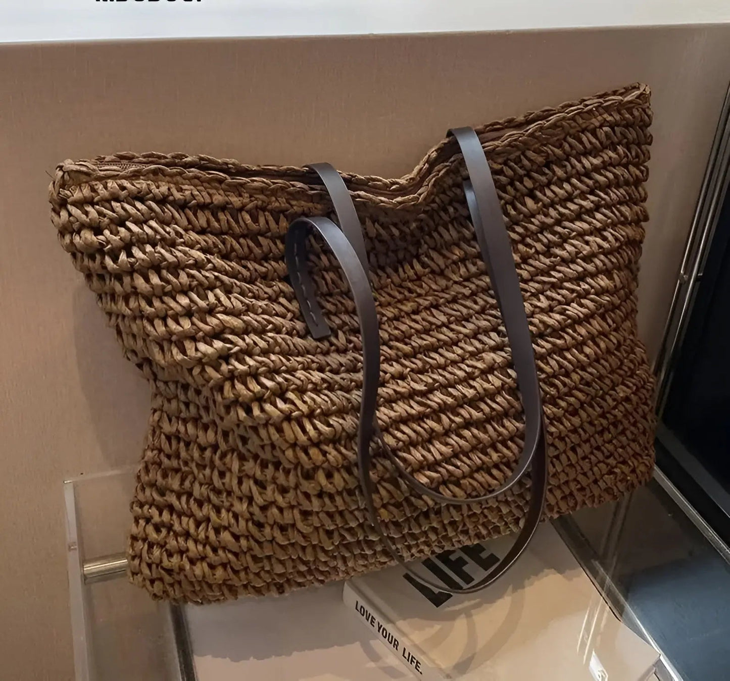 Elegant woven tote bag - Laura-Elly Rose