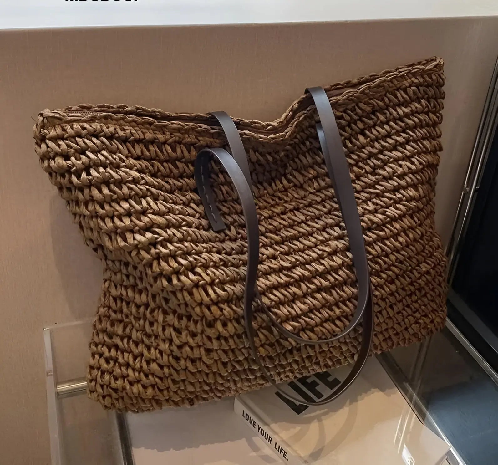 Elegant woven tote bag - Laura-Elly Rose
