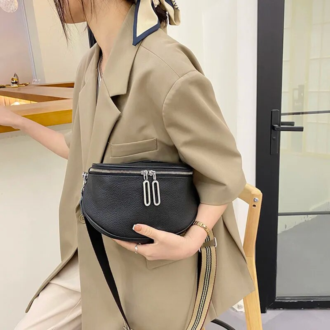 Lucy Leather Saddlebag | Cute and trendy-Elly Rose