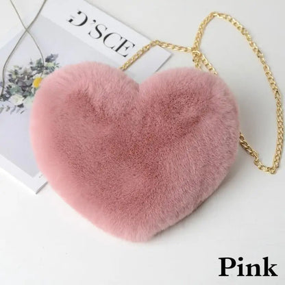 Love - Plush shoulder bag with heart-Elly Rose