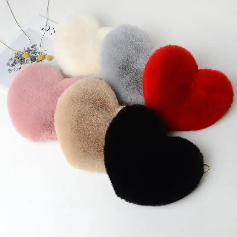 Love - Plush shoulder bag with heart-Elly Rose