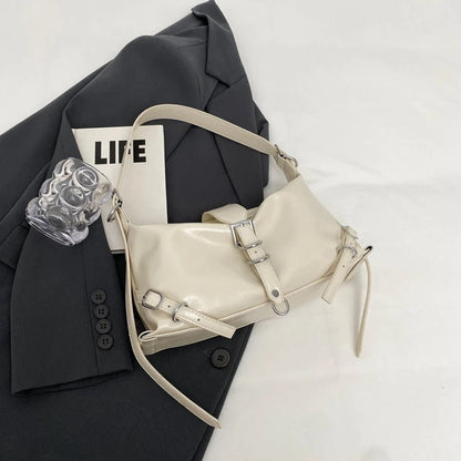 Y2K - Leather shoulder bag for ladies-Elly Rose