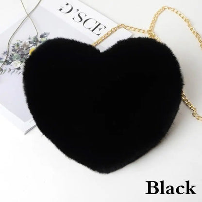Love - Plush shoulder bag with heart-Elly Rose