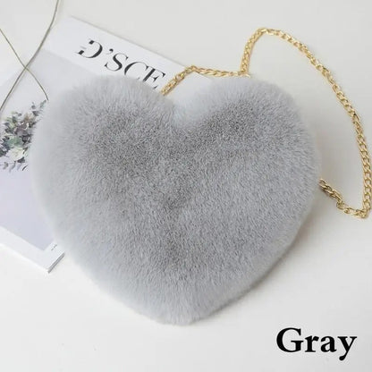 Love - Plush shoulder bag with heart-Elly Rose