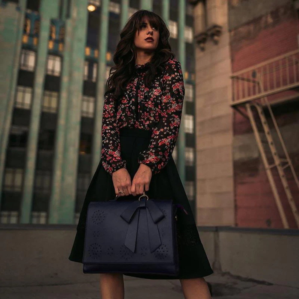 Grace’s Elegant Bow-Tie Satchel-Elly Rose